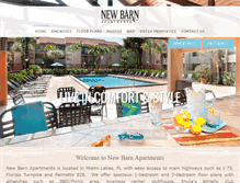 Tablet Screenshot of newbarnapartments.com